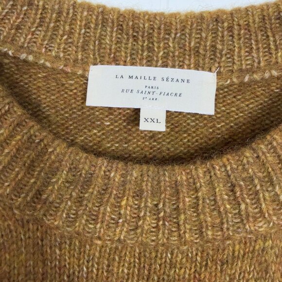 Sézane Samuel JumperMustard Knit Sleeveless Sweater Vest XXL - Picture 2 of 11